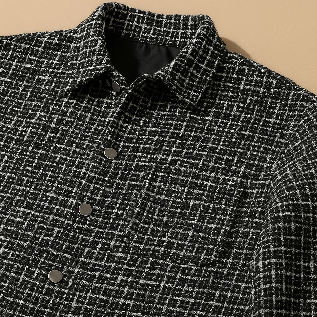 Ragnar™ | Hahnentritt-Tweed Overshirt