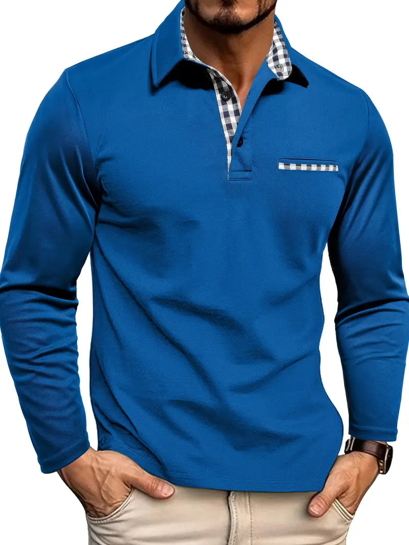 Chris™ | Herren Winter Langarm Polo-Shirt
