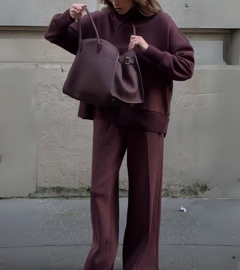 Lola™ – Elegantes Zweiteiler-Set mit hohem Kragen