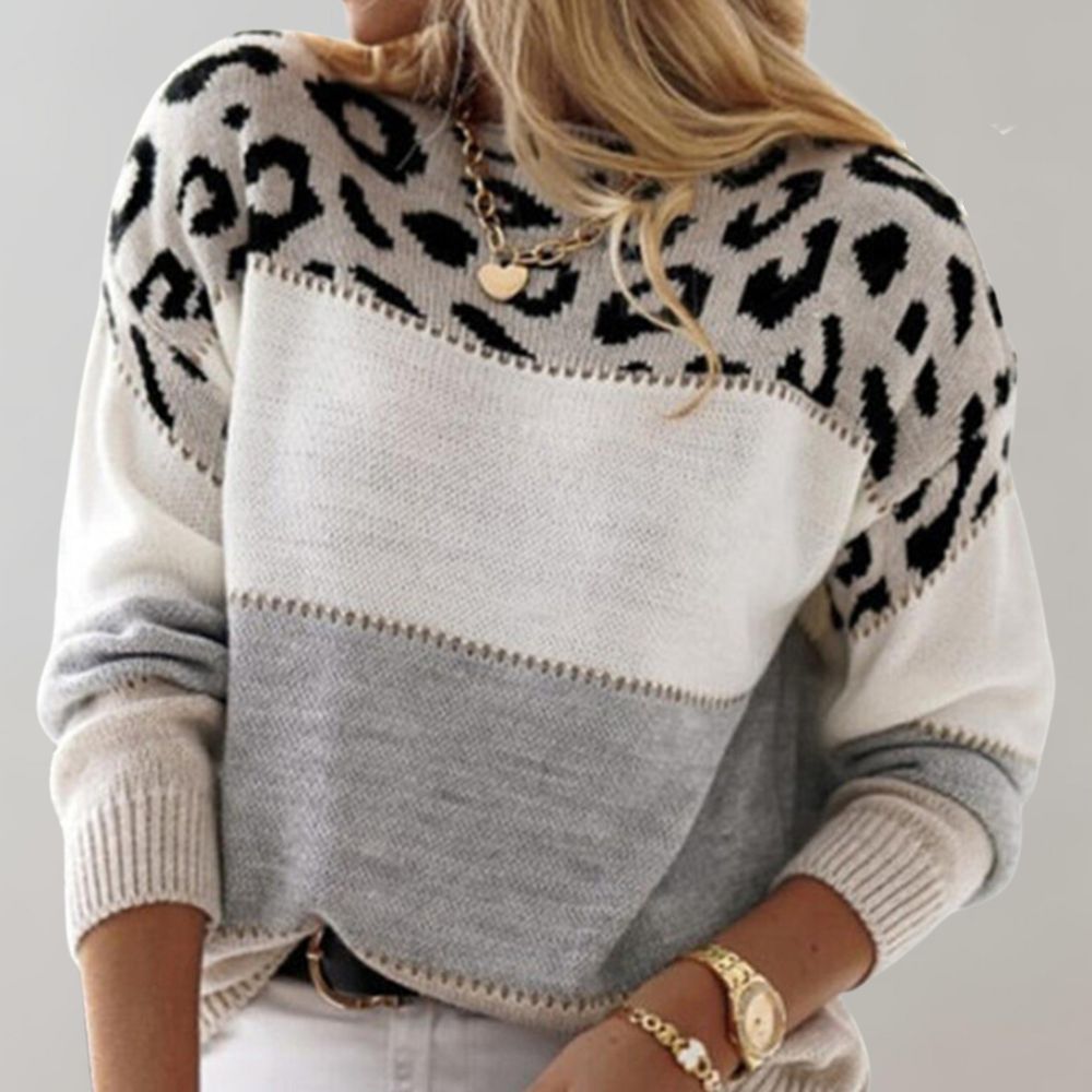 Seraphina™ | Leopard-Strickpullover