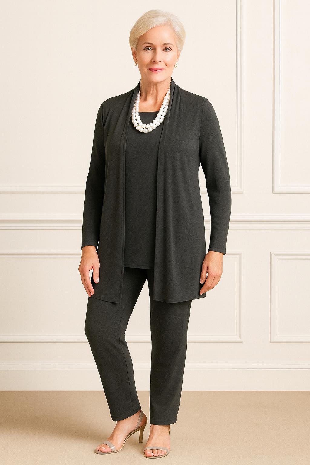 Barbara™ | Cardigan, Top & Hosen-Set